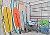 Beach chairs, water toys and SUPs to use with a waiver