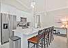 Fully equipped kitchen with island seating