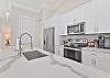 Fully equipped kitchen with island seating