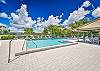 The Partridge Place pool is next to this top floor condo