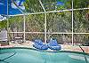 Sip a cool drink floating in your private heated pool!