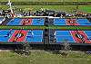 Play pickleball on one of the 12 courts of nearby Sports Challenge America