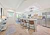 Fully equipped kitchen with island seating