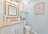 A half bath downstairs