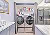 Laundry station in the unit with washer and dryer