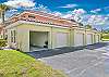 One detached garage included with this rental