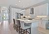 Fully equipped kitchen with island seating