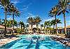 The Bay House Aqua Café for poolside dining, and resort-style pool