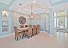 Spacious dining area