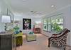 Family room with office nook