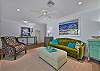 Family room at the front of the home