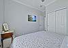 A king size bed (2 adjustable mattresses) and smart TV in the guest bedroom