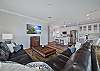 Living with comfortable seating and smart TV