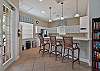 Fully equipped kitchen with breakfast bar