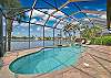 Private heated pool and spa with lake view