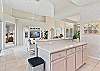 Fully equipped kitchen with breakfast bar and breakfast nook