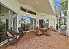 Large, screened in lanai with a lounging, seating and dining area with grill, and best feature; the gorgeous lake view!