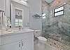  A spacious shower in the third en-suite guest bathroom