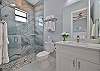 A large shower in the  second Guest Bedroom suite