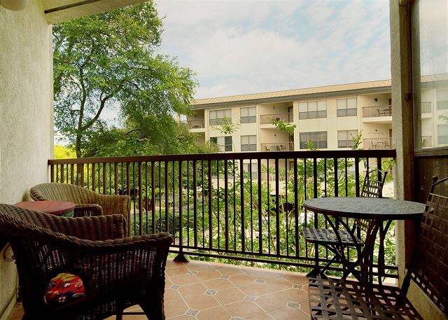 Spend some time relaxing in the shade of your private balcony!