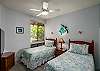 Cozy second bedroom with twin beds