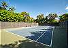 Well-maintained tennis courts available for guest use.