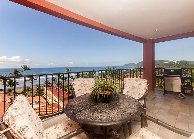 Jaco Puntarenas Costa Rica Vistamar 5c On The Beach In Large Terrace With Panoramic Views Of Jaco Beach At Vacation Al Condo Vista Mar 5c In