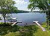 The lake bottom is sandy and offers good swimming especially from the second dock. 