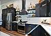 On the main floor is the kitchen with plenty of space to prepare meals.