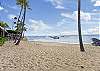 Sandy beach located directly in front of Colony Surf.