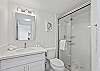 Newly and completely renovated bathroom fixtures and shower enclosure!