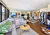 Spacious and nicely furnished with a comfortable sectional sofa.