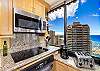 full-sized appliances including oven, range and over-head microwave oven.  Even essential smaller appliances included for all your needs.