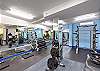 Well-equipped work out facilities located in the lobby area.