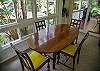 Hale Mauka dining room easily sits 4 guests.