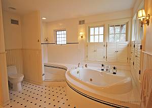 1st Floor Master Bathroom with Soaking Tub and Shower