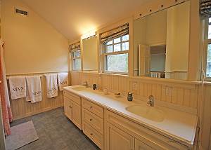 2nd Floor Shared Bathroom with Double Vanity