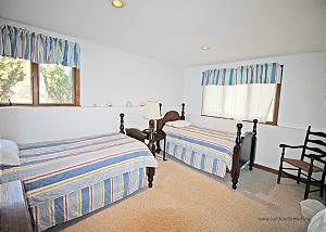 Lower level bedroom four two twin beds