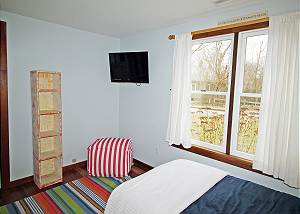 Another view of  guest house twin bedroom