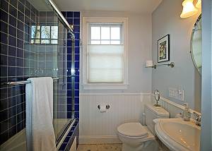 First floor suite bedroom bathroom