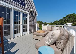 Another view of deck off living room