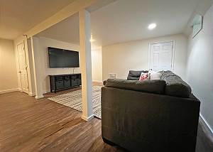 Lower level TV room