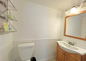 First floor bedroom half bath