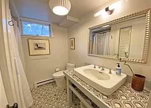 Lower level bathroom