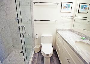 Lower level twin bedroom bath