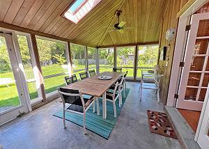 Guest house screened in porch