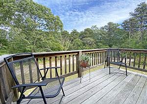 Deck off of second floor Queen bedroom