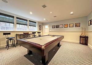 Lower level pool room