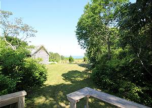 View from Cabin to Main House