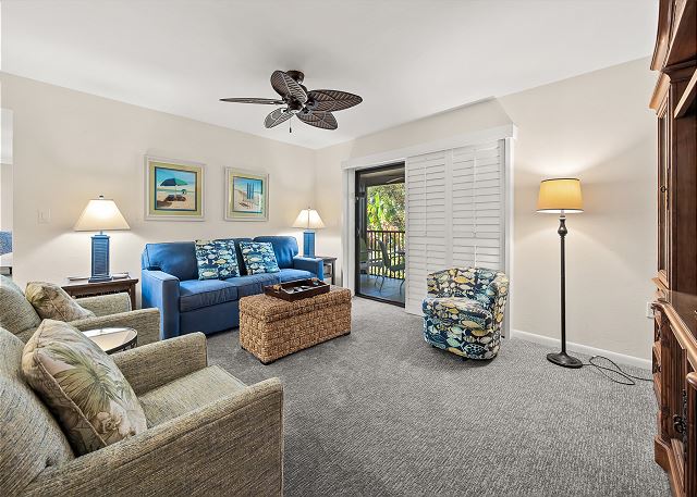 #442 Sanibel Moorings Courtyard View